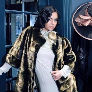 24 carat gold mink fur jacket by Marc Kaufman furs New York City
